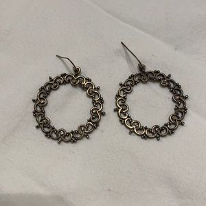 Hoop statement earrings